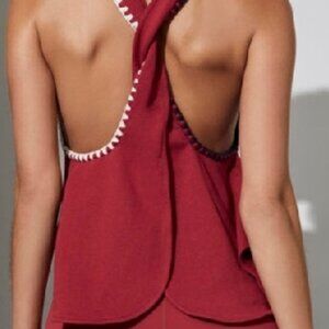 🧵NWT Carbon 38 Twist Back Tank Top Athleisure